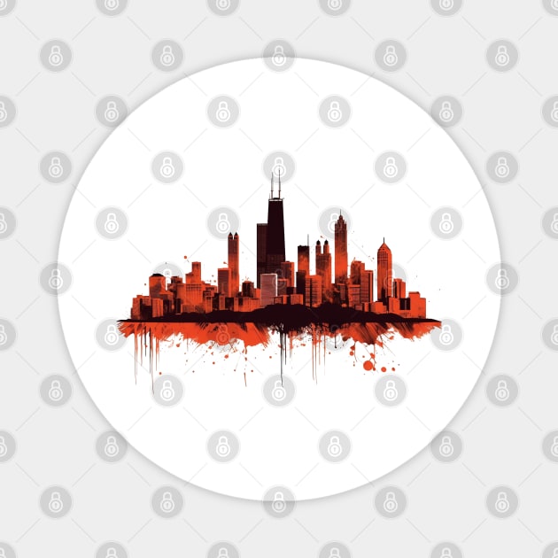 Chicago Skyline Magnet by Andrew World